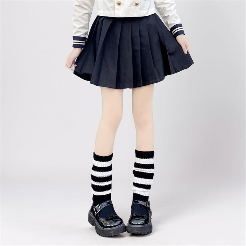 Insdark Goth Leg Warmers Women Japanese Gothic Y2k Harajuku Grunge Emo Punk 80s - Image 4